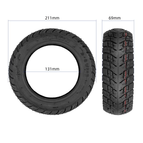 TS-Offroad dekk i gummi til VSETT 8 / 9, Macury Zero 8 / 9