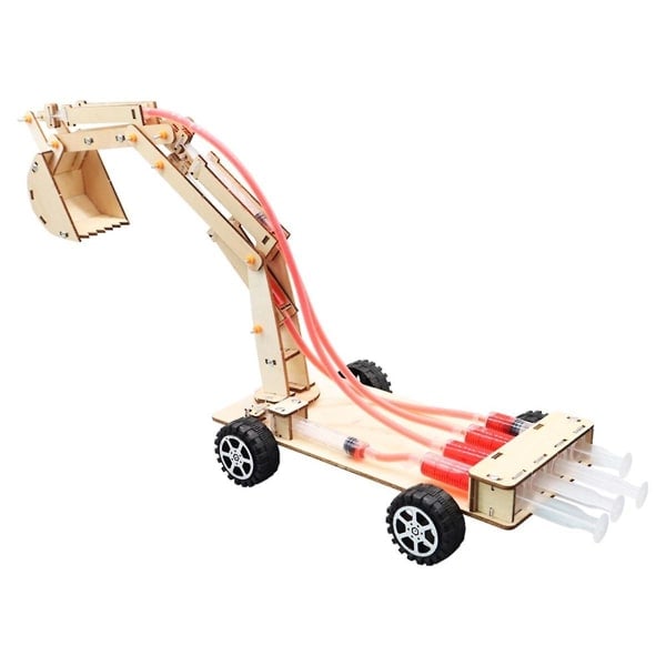 Hydraulinen Kaivinkone DIY Opiskelija Tiede & Tekniikka Puu Tiede & Koulutus Lelut Malli Scie