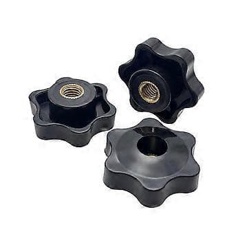 10 Pieces Comfortable Nuts with Handle Multiple Sizes Clamping Solution Star Nut for Easy Manual Adjustment M6