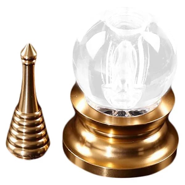 Buddhistisk Dekor Legering Kristall Offer Torn Bodhi Torn Buddhistisk Pagod Torn Välsignelse Ornament 11.5x5cm