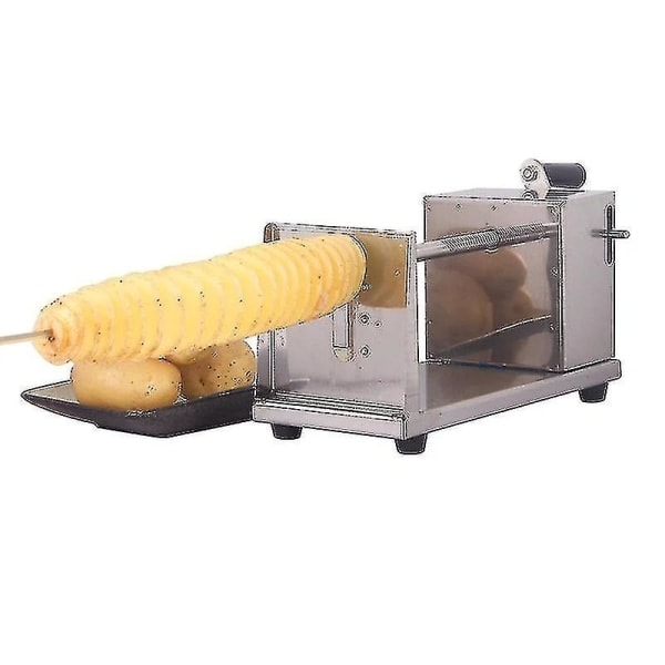 Rostfritt Stål Potatisskärare Chips Skärare Manuell Tornado Potatismaskin Spiral TwistedBY