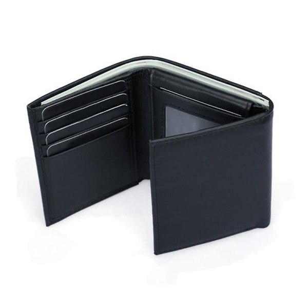 Herre Stealth Mode Tri-fold Lær Lommebok RFID-blokkering - Perfekt