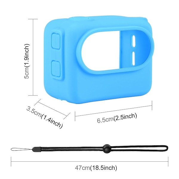 TS-For Shadowstone Go3 Tommelstabilisator Kamerabatteri Etui Silikon Med Lanyard Beskyttelsesetui