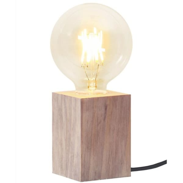 Moderne bordlampe i tre