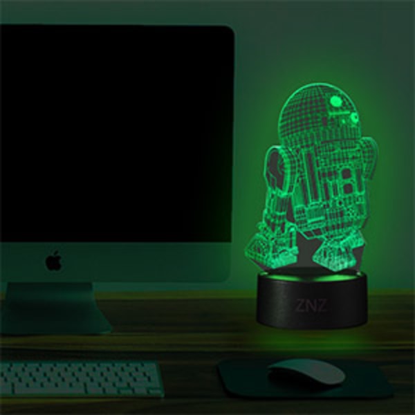 Färger Dimbar LED-lampa USB driven nattlampa med pekfunktion 3D-effekt bordslampa MY 182