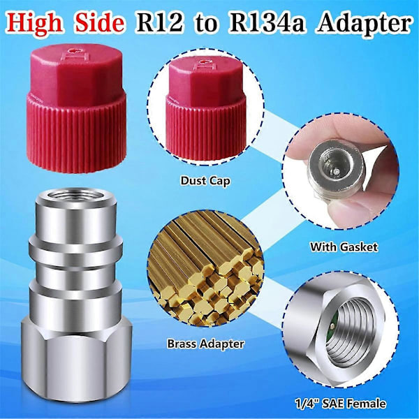 R12 - R134a Muunnossarja, AC Retrofit Asennusadapterisarja{HH}