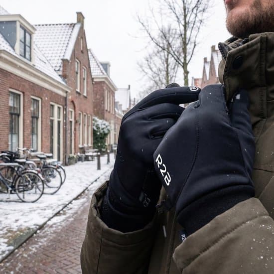 R2B Vinter Touchscreen Handsker til Mænd Kvinder, Vandafvisende Anti-Slip Termiske Handsker til Cykling Løb Udendørs, Sort, M
