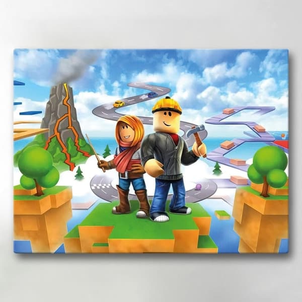 Canvastavle / Tavle - Roblox - 40x30 cm - Canvas