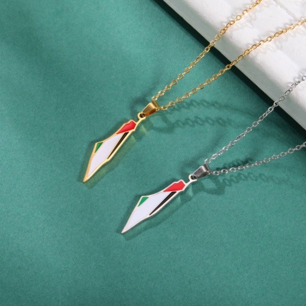 2 STK Palestina anheng Halskjede Choker