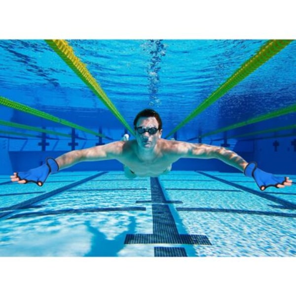 2 paria Aqua Fit -uintihanskoja, uintiharjoitteluhanskat, räpylähanskat, neopreenihanskat, vedenkestävyysharjoitteluhanskat uimiseen ja sukellukseen ranteella