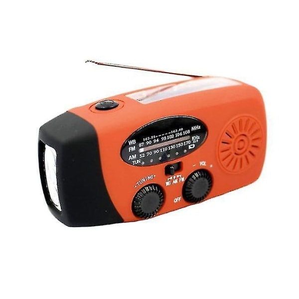 Håndsveiv Radio Nødradio Solcelle Håndsveiv Håndsveivet Radio Mobiltelefonlader Radi-1