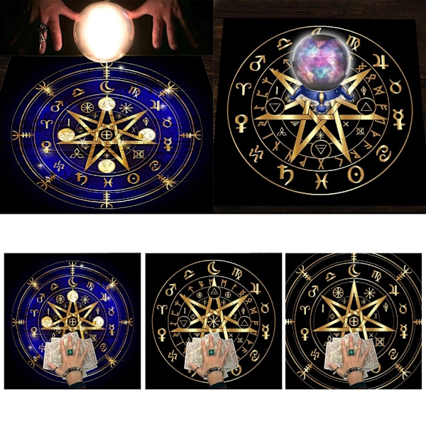 50/60/75 cm Tarotduk Altare Tarotkort Duk Fyrkantig Tarotduk Andlig Spådom Tarot-heksekunst Tilbehør C50 0.05