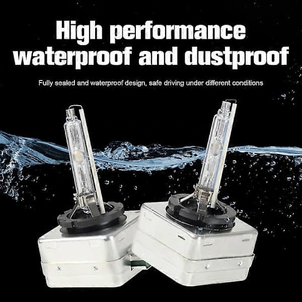 D3S Xenon HID-lampor 35W 6000K Vit för Charger, 2-pack