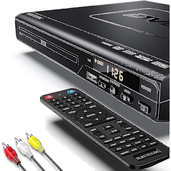TV:n DVD-soitin, Blu-ray-DVD-soitin kaukosäätimellä, HDMI-kaapeli (sisältää puhdistusliinan) Wigslar