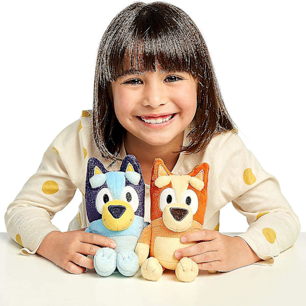 2 stk 28 cm Bluey & Bingo Plysjdukker Søde Dyr Plysj Blødt Plysj Legetøj Børnegave[PB]