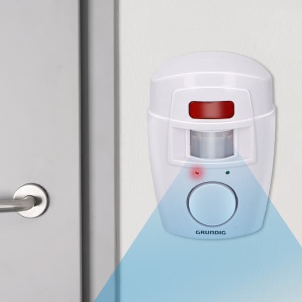 TS-Grundig Bevægelsessensor med alarm inklusive fjernbetjening