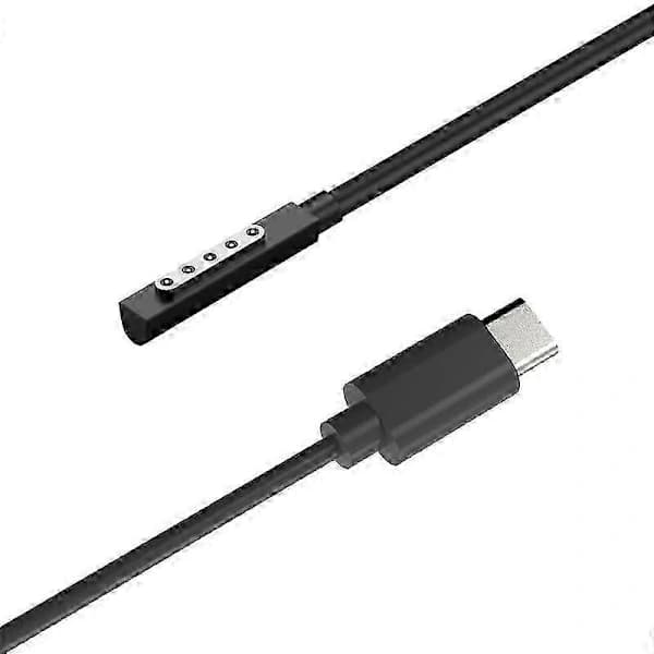 PD 65W Hurtigopladningskabel til Microsoft Surface RT/Surface Pro 1 2, Magnetisk Type-C Kabel Power SZRH A-G 1535