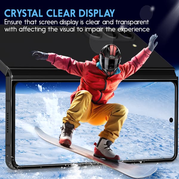 2-Pack Samsung Z Fold 4 Screen Protector - Tempered Glass 9H - Super Quality 3D
