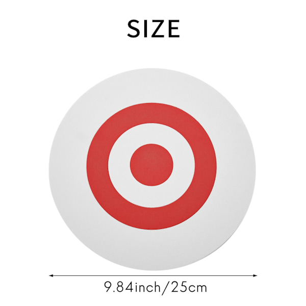 TS-25 X 3cm Bågskytte Eva Skum Mål Självläkande Pilbåge Rörlig Jakt Träning Vit+röd