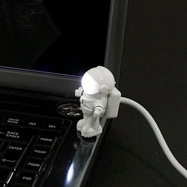 Kreativ astronaut USB-skrivebordslampe nattlys mote lesing fiksérbar babylampe