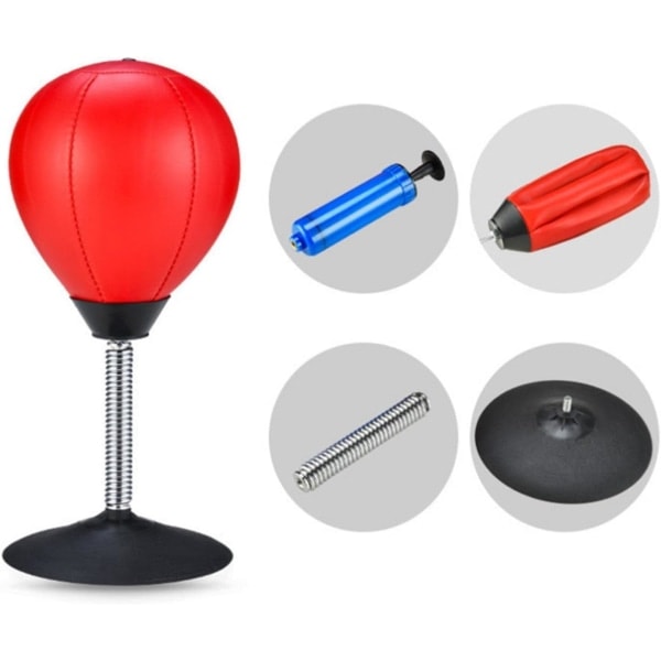 Bordspunchingbag med sugekopper til bord og diske Oppustelig punchingbag Boksepunchbold