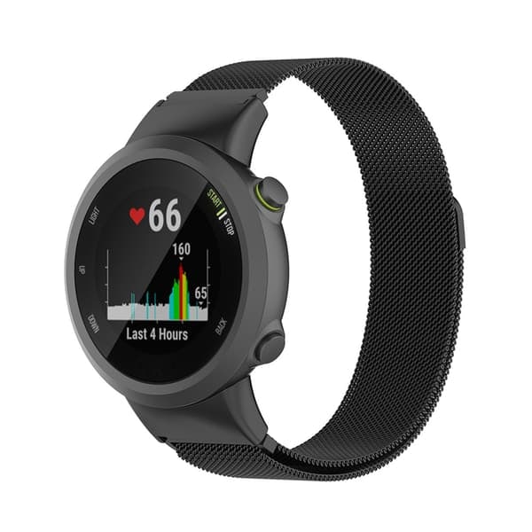 TS-Metalarmbånd til Garmin Forerunner 45 / 45S / Swim 2 - Sort
