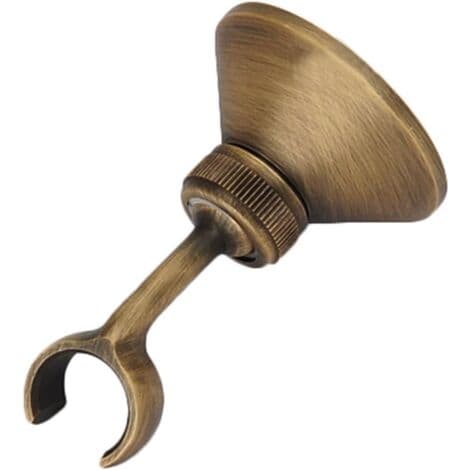 Retro bruseholder til justerbart håndbruserhoved i massiv messing bronze