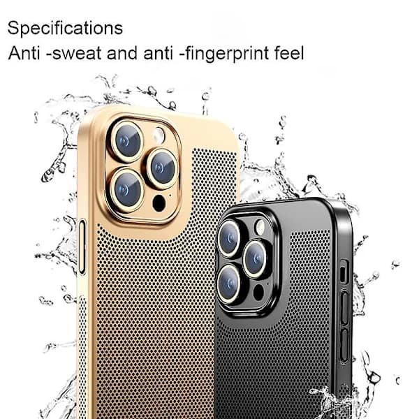 For iPhone 13 Ice Sense Varmeavledning Elektroplettering PC Telefondeksel