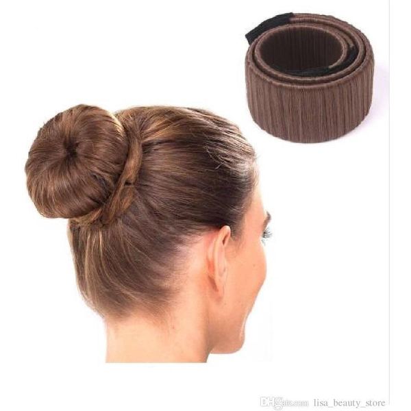 Magic Bun Maker | 2 stk. | Lav den perfekte knold | Mørkebrun
