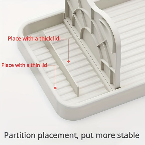 Creative Cat Ear Kitchen Lid Holder Multifunctional Vertical Foldable Wall-Mounted Spoon Rest Beige