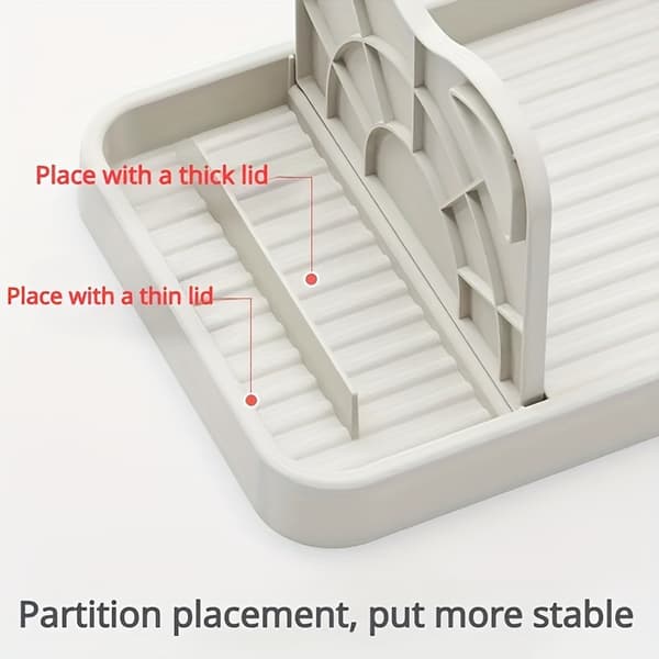 Creative Cat Ear Kitchen Lid Holder Multifunctional Vertical Foldable Wall-Mounted Spoon Rest Black