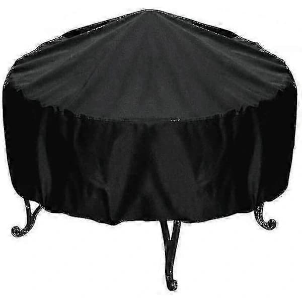 Rund Grillovertræk Kraftig Polyester UV- og Vandafvisende Til Udendørs Havekuglegrill Sort 86 x 36 cm 86*36cm