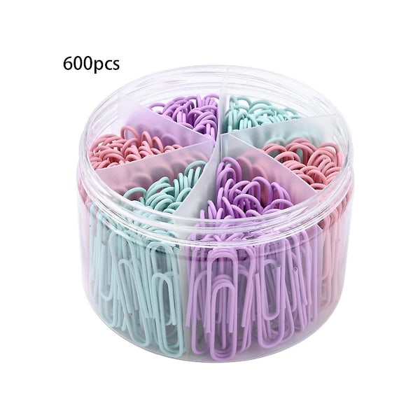 TS-600 Papirclips Macaron Farve Palindrom Dataklassificering Med 50mm Papirclips Dataklassificering