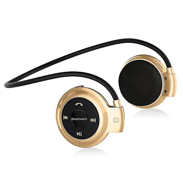 Mini-503 MP3-spelare Bluetooth-hörlurar, stöd för FM-radio 32GB TF-kort Gold