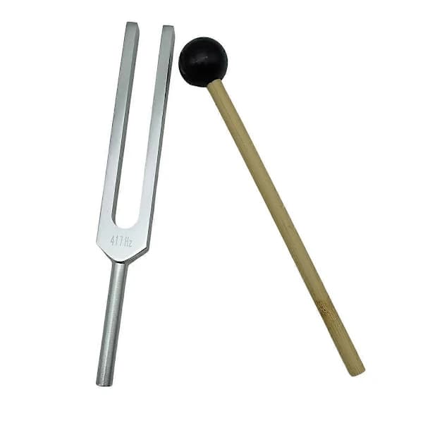 Stemmegaffel i aluminiumslegering, 417Hz stemmegaffel med silikonhammer, for testing av nervesystemet