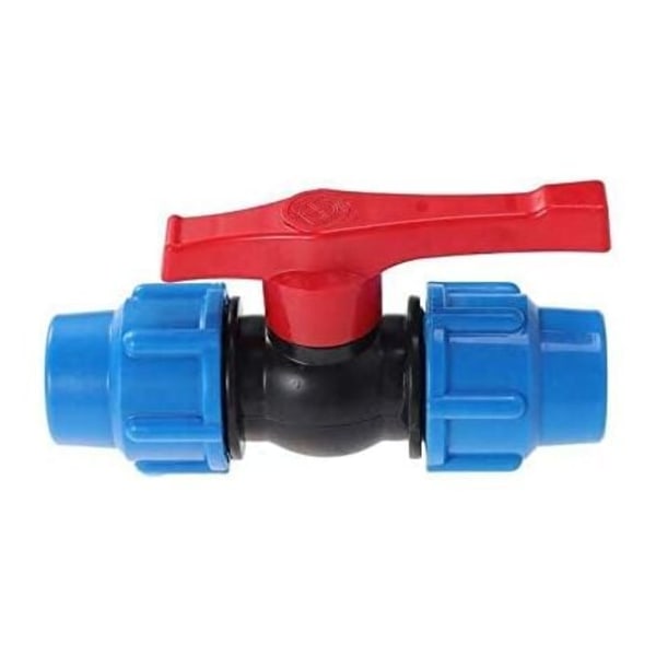 TS-valmis sulkuventtiili polyeteenimuovista tai emäksisestä vesiputkesta 25 mm (25 mm)