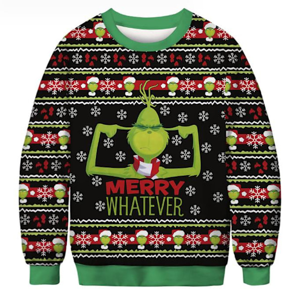 Grinch Julegenser Par Rund Hals Unisex Langermet A