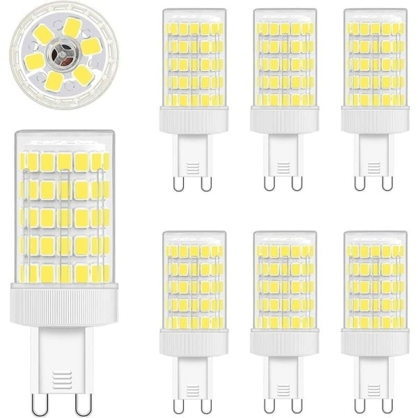 G9 LED-lamppu, kylmä valkoinen valo, 10W G9-lamppu 6000K, 6 kpl{HH}