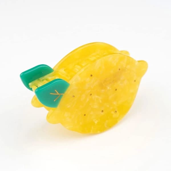 Citronklor, selluloosa-asetaatti hiusklipsit, pienet hiusklipsit naisille
