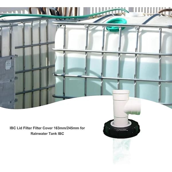 Ibc-regnfilterlåg, vaskbart nylon Ibc-filter, Ibc-lågfilterlåg 163mm/245mm Ibc-regnvandstankfilter
