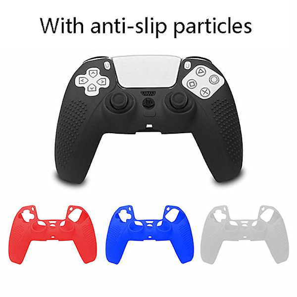 TS-For Ps5 Spillkontroller Silikon Beskyttelsesdeksel For Ps5 Sklisikkert Håndtaksdeksel (svart)