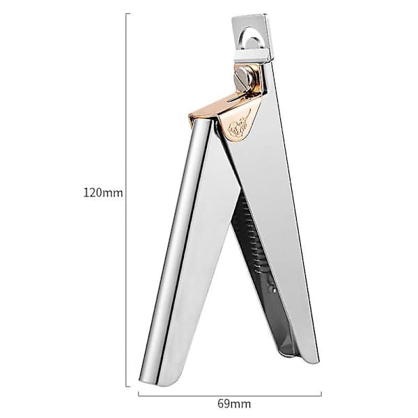False Nail Clipper, Professional Nail Clipper, Gel Nails, Manicure Tip Clipper, Acrylic Nails (Silver)