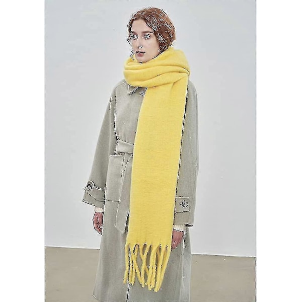 Stor Tjock Sjal Färgglad K cashmere-känsla Extra Stor Sjal Filt Mjuk Stor Sjal Tjock Ull Vinter Varm Kvinnor