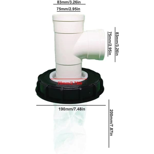 Ibc-regnfilterlåg, vaskbart nylon Ibc-filter, Ibc-lågfilterlåg 163mm/245mm Ibc-regnvandstankfilter