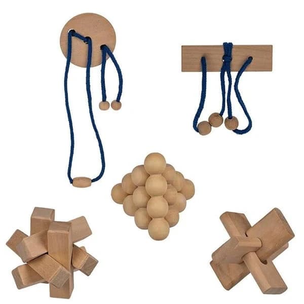2-pakkaus - Puupalapeli - Palapeli - Aivopeli / Aivojumppa
