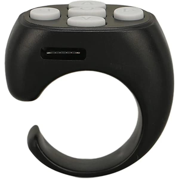 Smart Ring Controller 5.3 Sidevender til TIK Tok Elektronisk Bog Kindle Fjernbetjening Sidevender (Sort) Sort