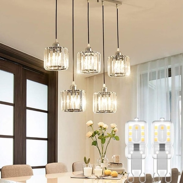 G9 LED-lamppu, 220V Luonnonvalkoinen 6000-6500K 3W 8 kpl - Täydellinen