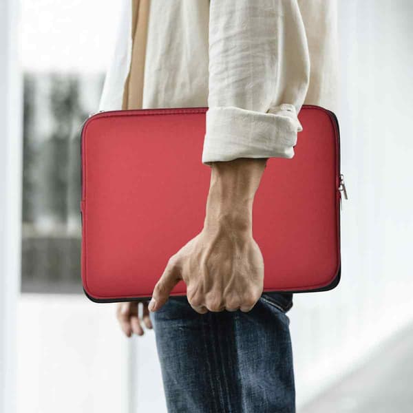 Sponge Material Tablet Protective Case for Apple iPad Pro MacBook Air Pro Sleeve Bag Wine Red Wine red 10 inches