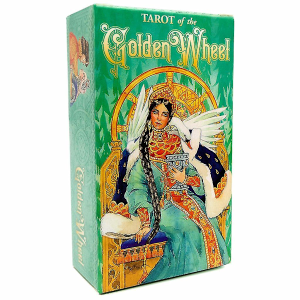 Golden Wheel Cards Deck Englantilainen Tarot-korttipakka Hauskoihin Perheen Lomajuhliin