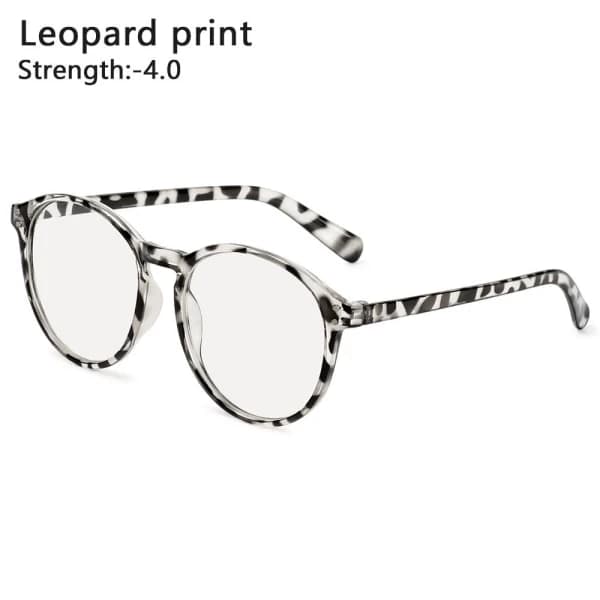 -1,0~-4,0 Myopia-lasit LEOPARD PRINT VAHVUUS 2,00 leopardikuvio Vahvuus 2,00 - Vahvuus 2,00